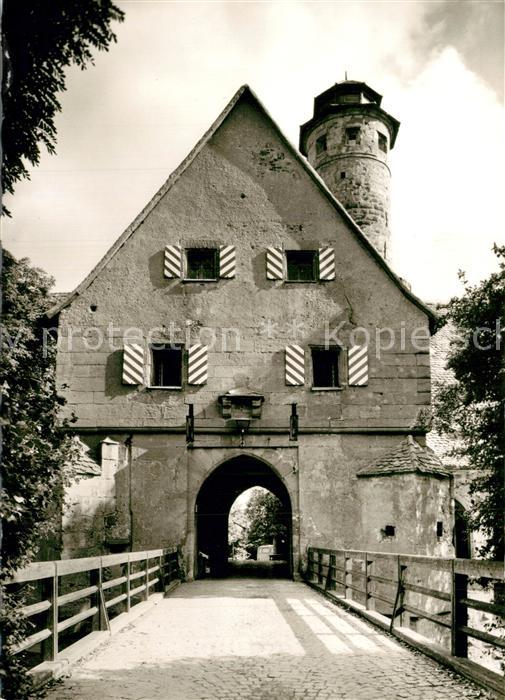 Bamberg Altenburg Bruecke mit Torhaus