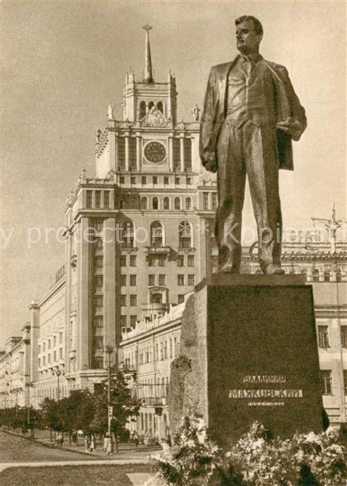 Moskau Moscou Denkmal Majakovskij