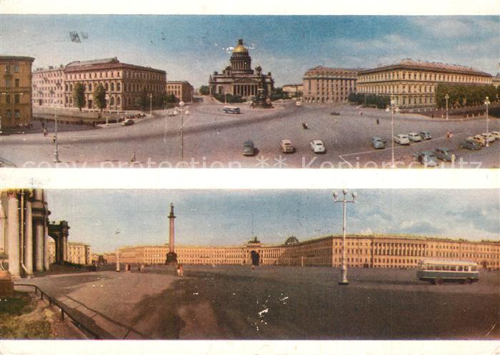 Leningrad St Petersburg St Issacs Square Palastplatz