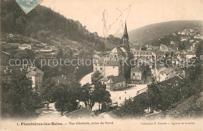 Plombieres-les-Bains Vosges Vue generale prise du Nord