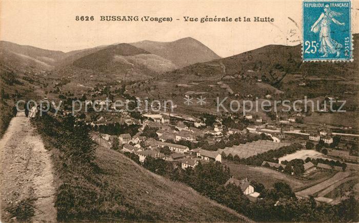 Bussang Vosges Vue generale et la Hutte