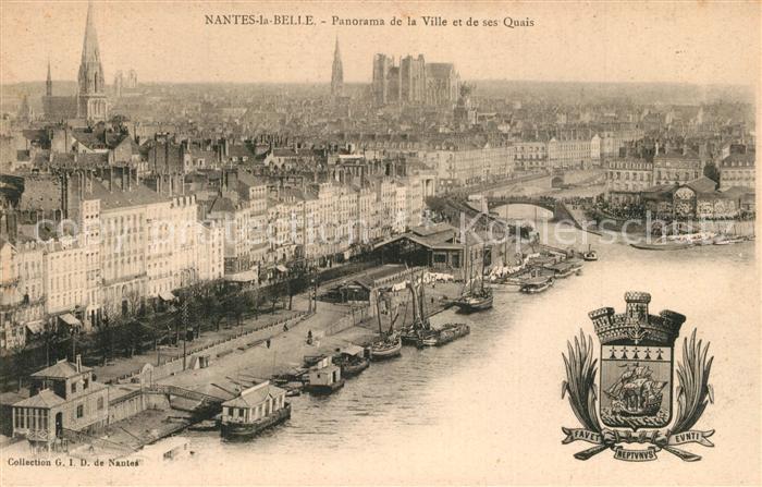 Nantes Loire Atlantique Panorama de la Ville et de ses Quais