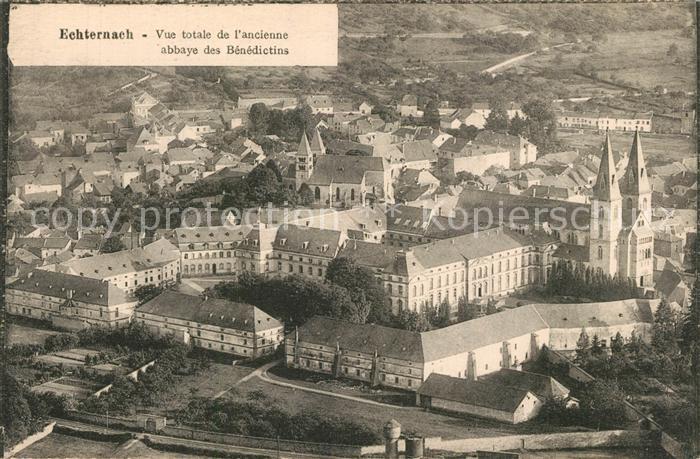 Echternach Vue totale de l’ancienne abbaye des Benedictins