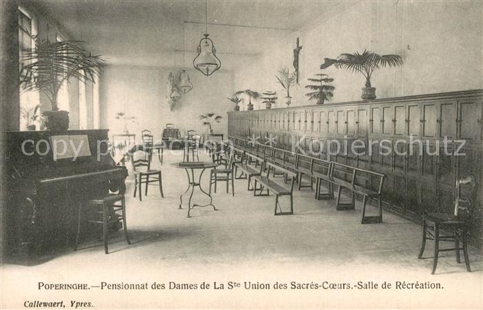 Poperinghe Pensionnat des Dames de La Ste Union des Sacres Coeurs Salle de Recre