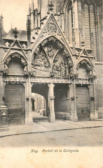 Huy la Meuse Portail de la Collegiale
