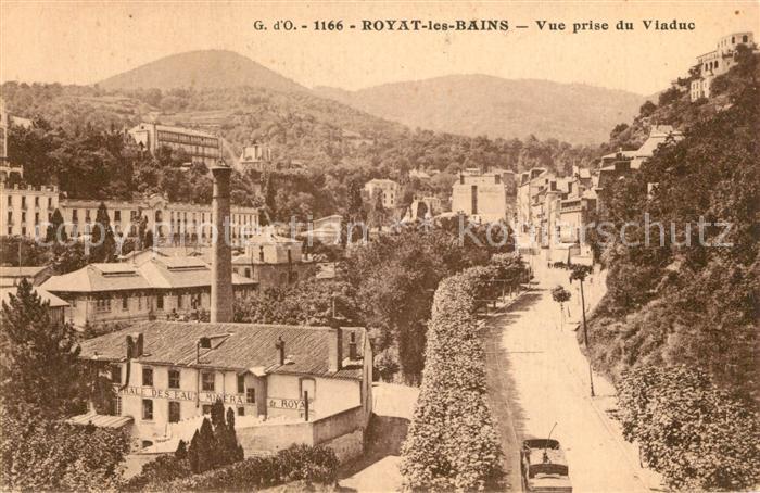 Royat les Bains Vue prise du Viaduc