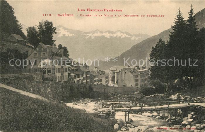 Bareges Entree de la Ville a la Descente du Tourmalet