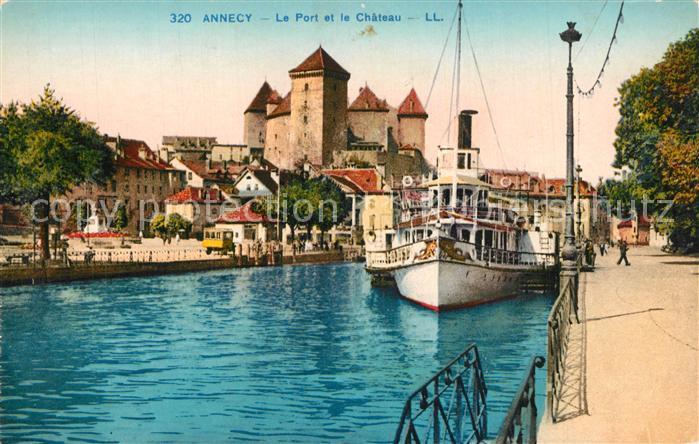 Annecy Haute-Savoie Le Port et le Chateau