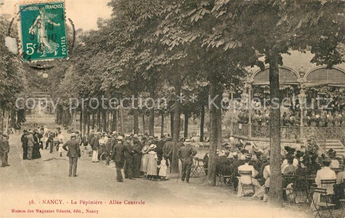 Nancy Lothringen La Pepiniere Allee Centrale