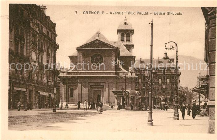 Grenoble Avenue Felix Poulat Eglise St Louis