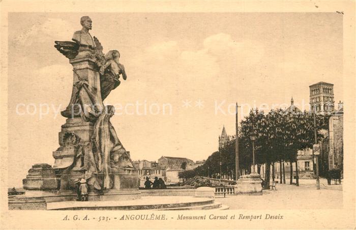 Angouleme Monument Carnot et Rempart Desaix