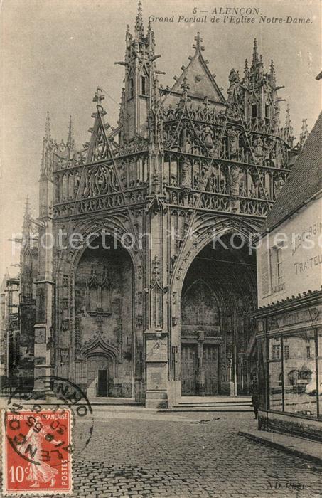 Alencon Grand Portail de l’Eglise Notre Dame