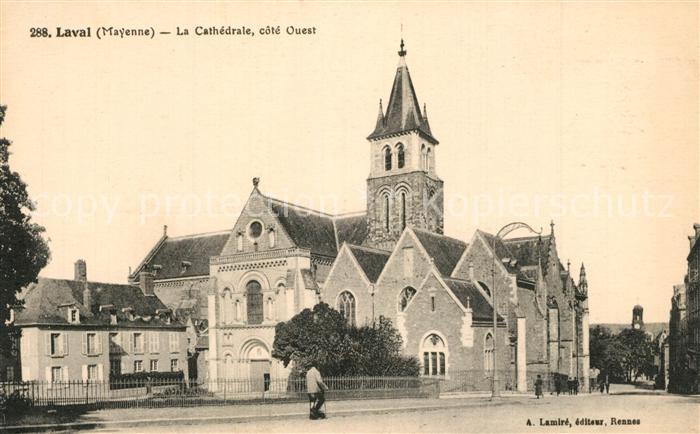 Laval Mayenne La Cathedrale cote Ouest
