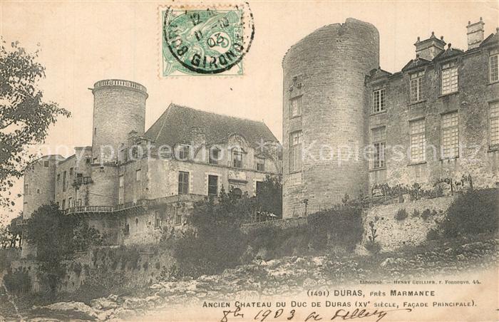 Duras Lot-et-Garonne Ancien Chateau du Duc de Duras