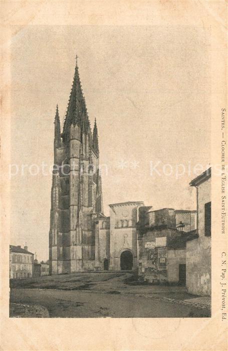 Saintes Charente-Maritime Clocher de l’Eglise Saint Europe
