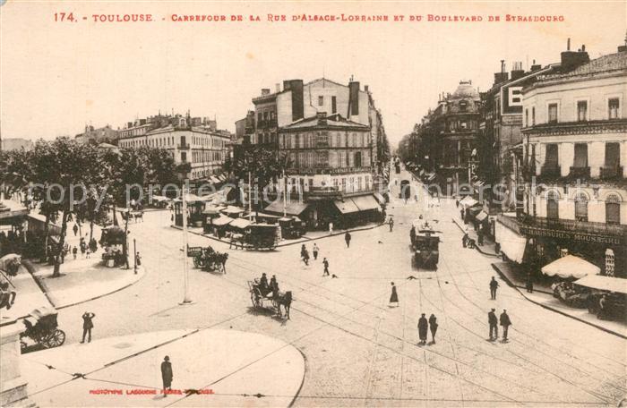 Toulouse Haute-Garonne Carrefour de la Rue d’Alsace Lorraine et du Boulevard de