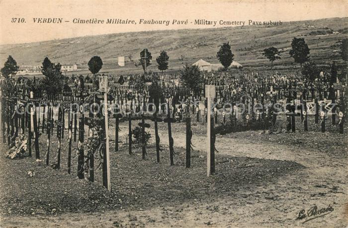Verdun Meuse Cimetiere Militaire Faubourg Pave