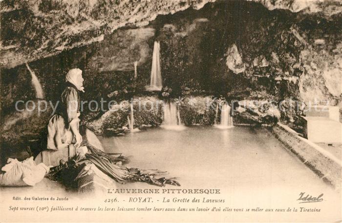 Royat les Bains La Grotte des Laveuses