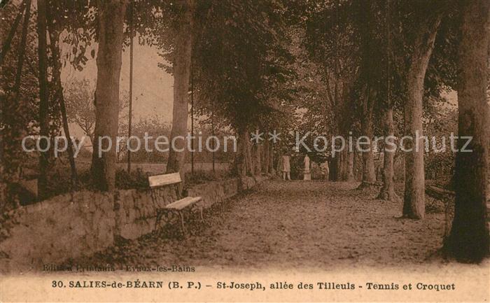 Salies-de-Bearn St Joseph allee des Tilleuls Tennis et Croquet