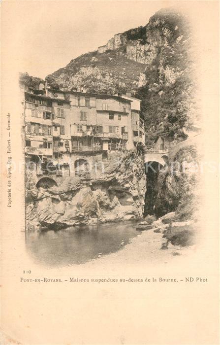 Pont-en-Royans Maisons suspendues au dessus de la Bourne