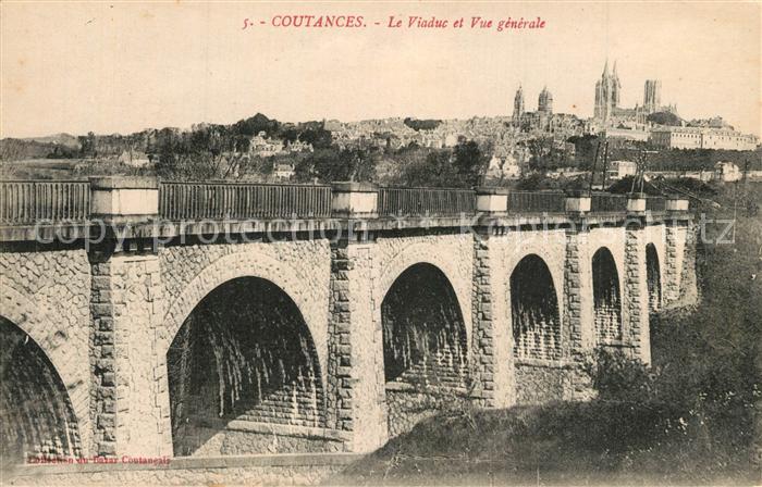 Coutances Le Viaduc et Vue generale