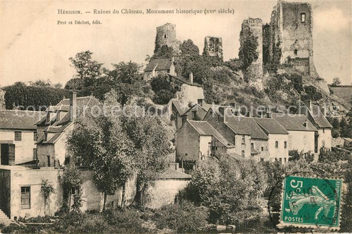 Herisson Allier Ruines du Chateau Monument historique