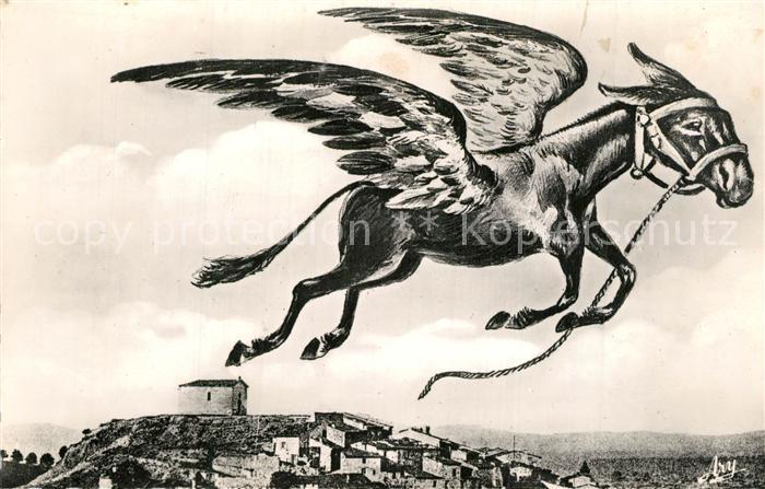 Gonfaron Ane legendaire dans son vol