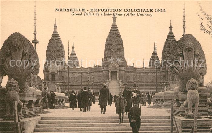 Exposition Coloniale Marseille 1922  Grand Palais de l'Indo-Chine