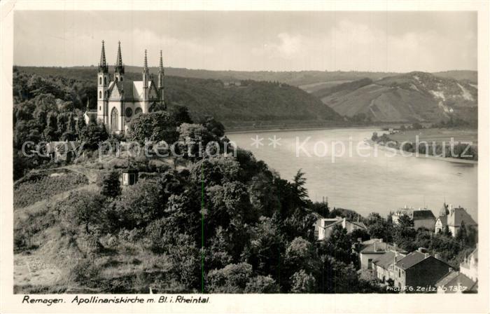 Foto Zeitz F.G. Nr. 1327 Remagen Apollinariskirche
