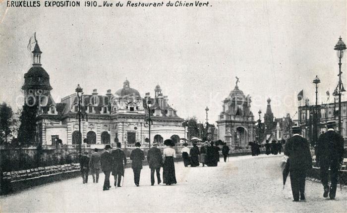 Exposition Bruxelles 1910 Restaurant du Chien Vert