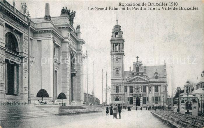 Exposition Bruxelles 1910 Grand Palais Pavillon Ville de Bruxelles