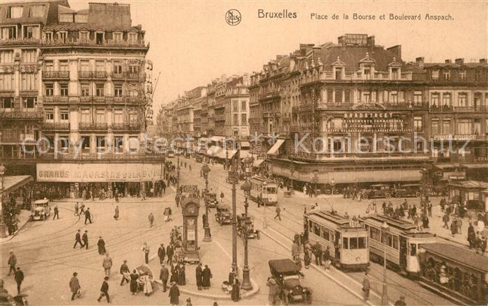 Strassenbahn Bruxelles Place de la Bourse Boulevard