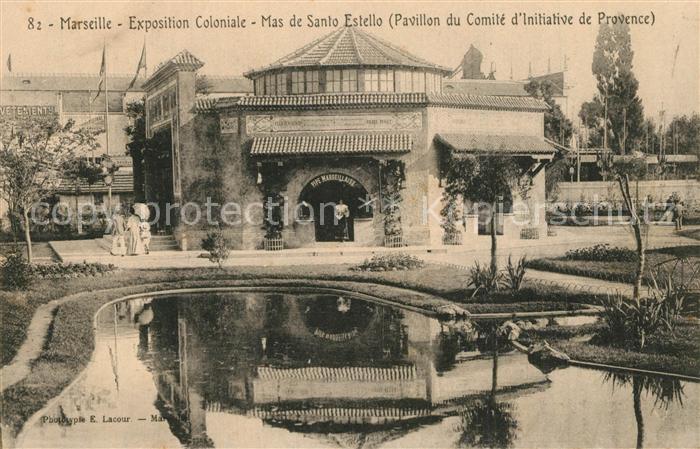 Exposition Coloniale Marseille 1922  Mas de Santo Estello