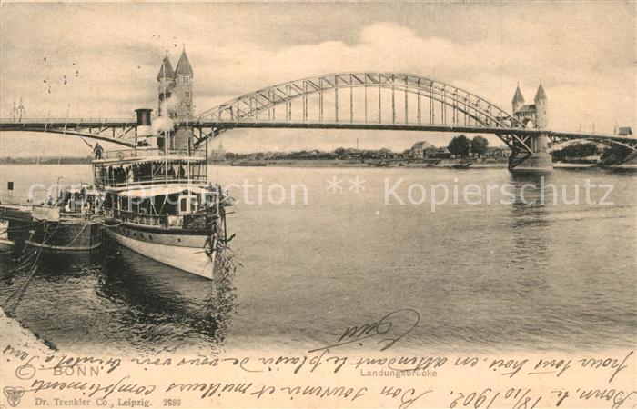 Dampfer Seitenrad Bonn Landungsbr?cke