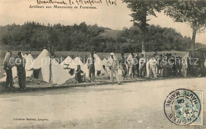 Militaria Frankreich Artilleurs aux Manoeuvres de Forteresse