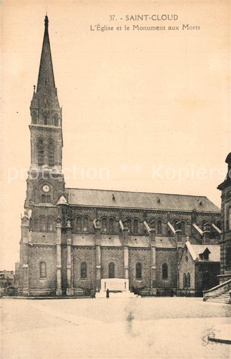 Saint Cloud Eglise et Monument aux Morts