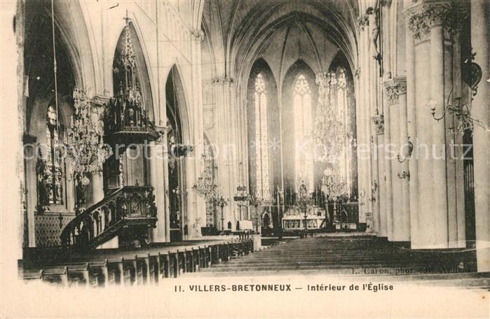 Villers-Bretonneux Intérieur de l'Eglise