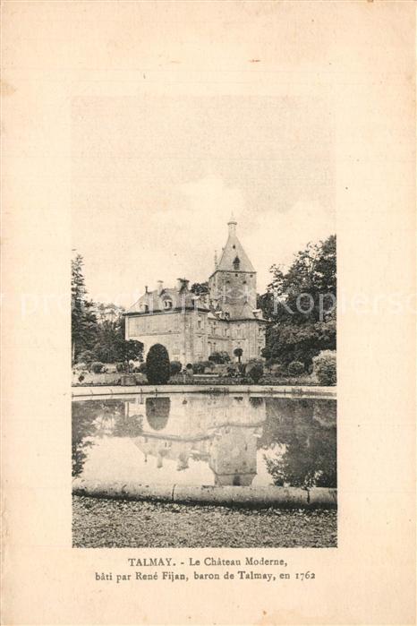 Talmay Chateau Moderne bâti par René Fijan en 1762