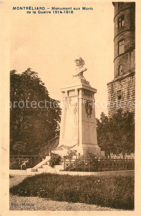 Montbeliard Monument aux Morts de la Guerre 1914-1918 Kriegerdenkmal