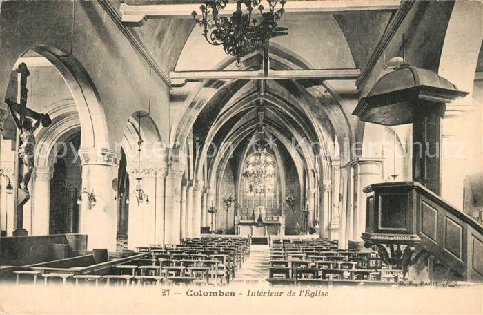 Colombes Intérieur de l'Eglise