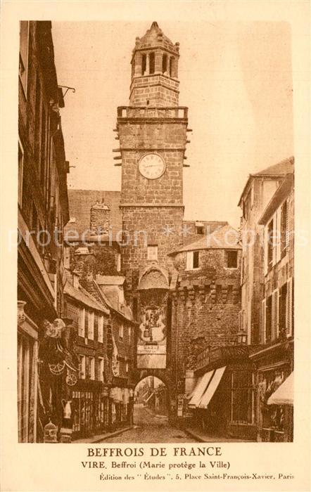 Vire 14 Calvados Beffroi Marie protege la Ville