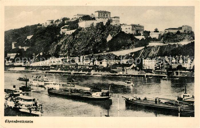 Ehrenbreitstein Festung Schiffsverkehr