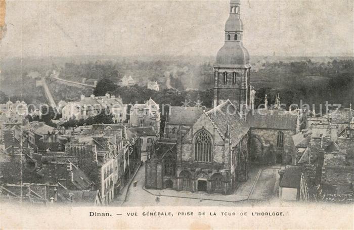 Dinan 22 Vue generale prise de la Tour de l Horloge
