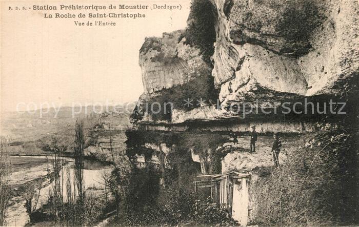 Moustier Hainaut La Roche de Saint Christophe Vue de l'Entree