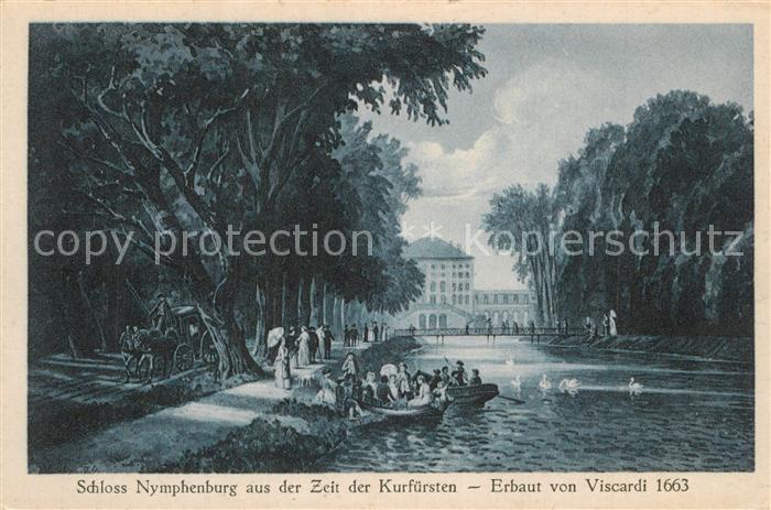 Nymphenburg Schloss Nymphenburg aus der Zeit der Kurfuersten