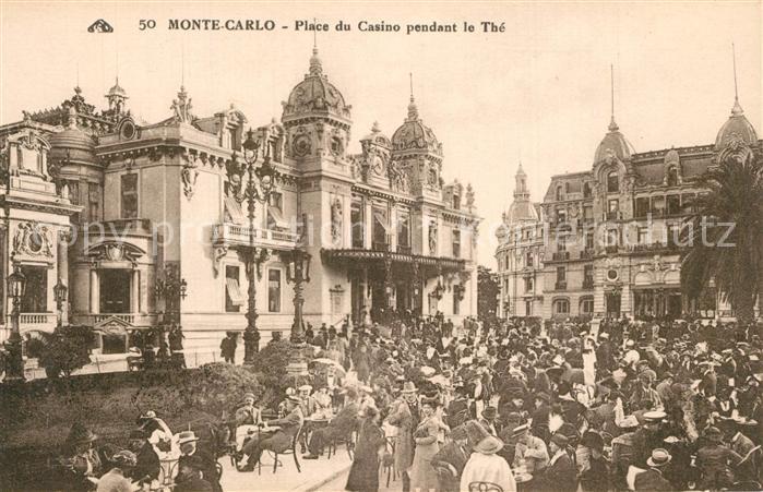 Monte-Carlo Place du Casino pendant le The
