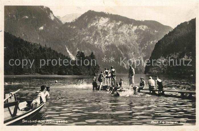 St Bartholomae Seebad am Koenigssee Berchtesgadener Alpen
