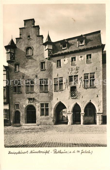 Bad Muenstereifel Rathaus Historisches Gebaeude 14. Jhdt.