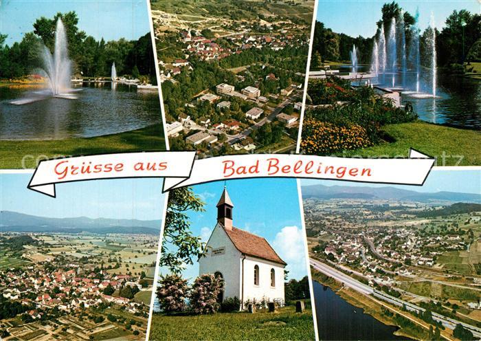 Bad Bellingen mit Ortsteilen Bamlach und Rheinweiler Kapelle Wasserspiele Fliege