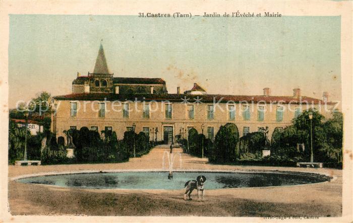 Castres Tarn Jardin de l'Eveche Mairie